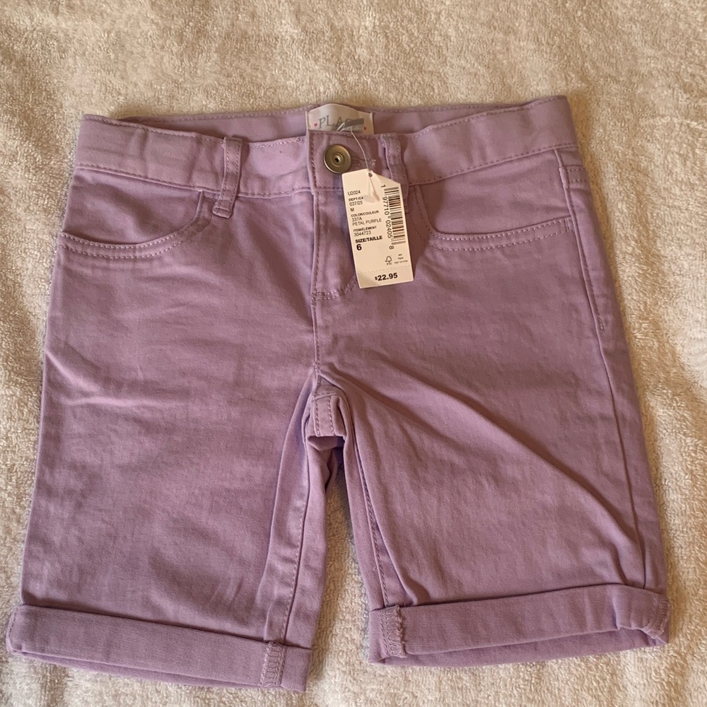 Lavender child’s shorts